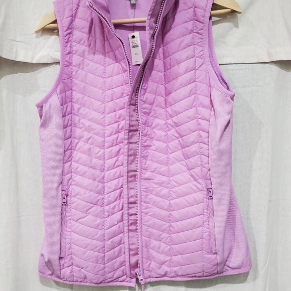 Tabots Lilac Herringbone Zip Vest - Picture 10 of 12